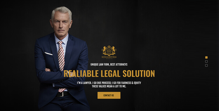 King Law Firm Bootstrap 4 Template
