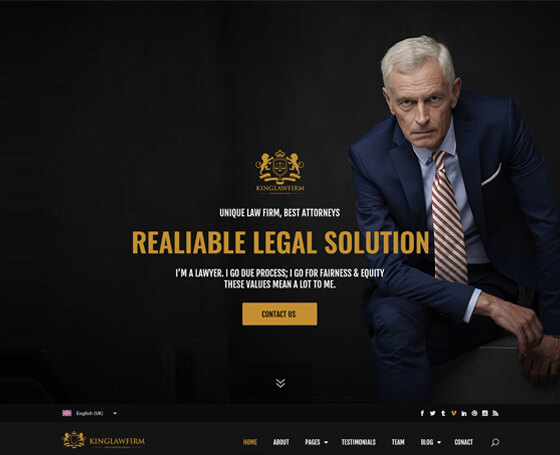 KingLawFirm PSD Template