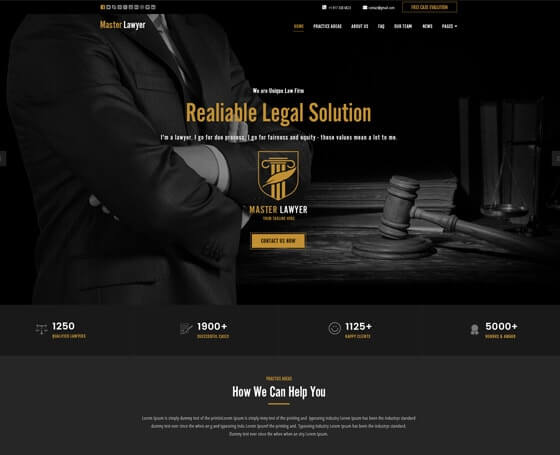 Lawyer WordPress Theme