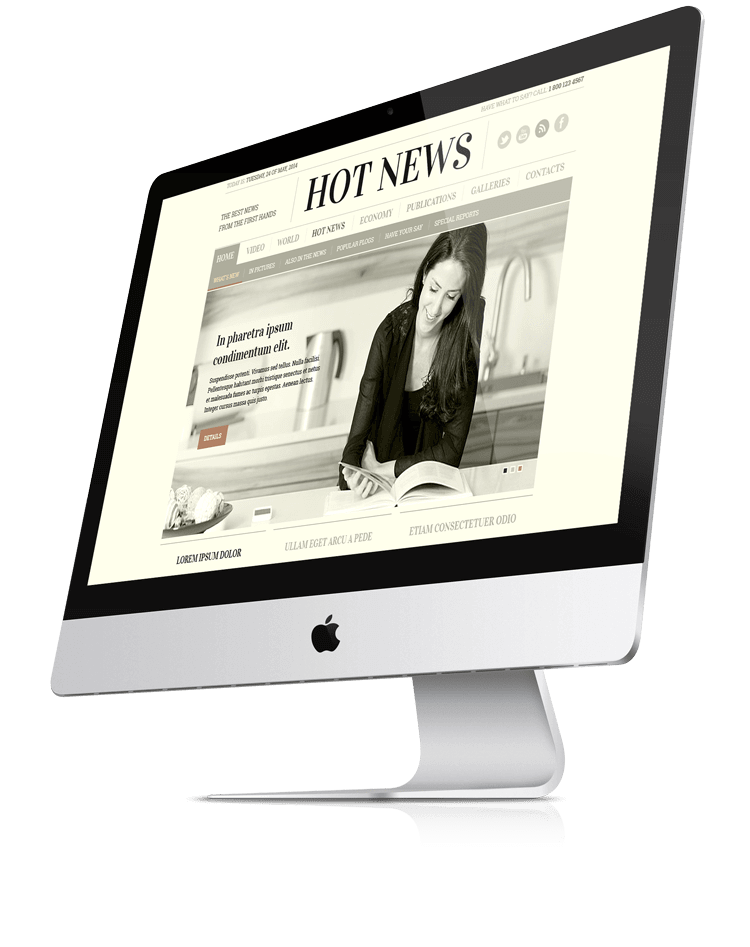 Newspaper bootstrap template