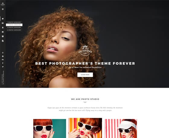 Photographer bootstrap template