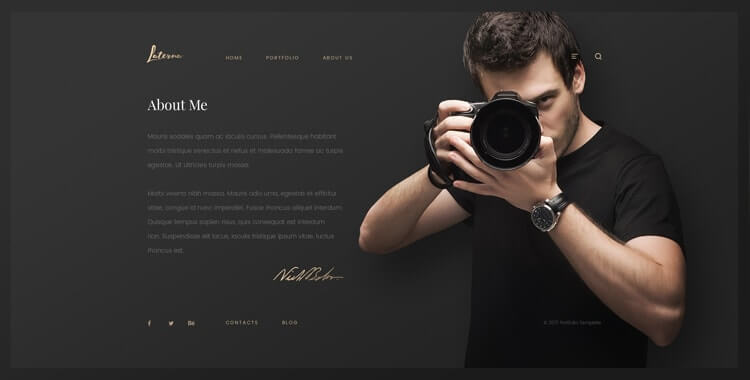 laterna photographer template