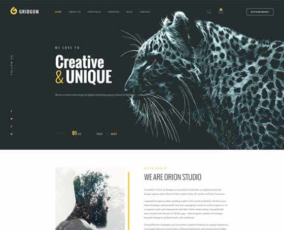 web studio bootstrap template