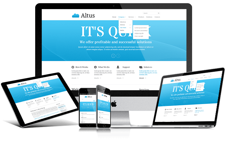 Altus - Free Responsive Bootstrap theme