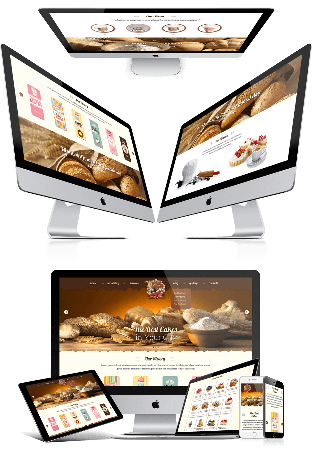 bakery responsive bootstrap website template