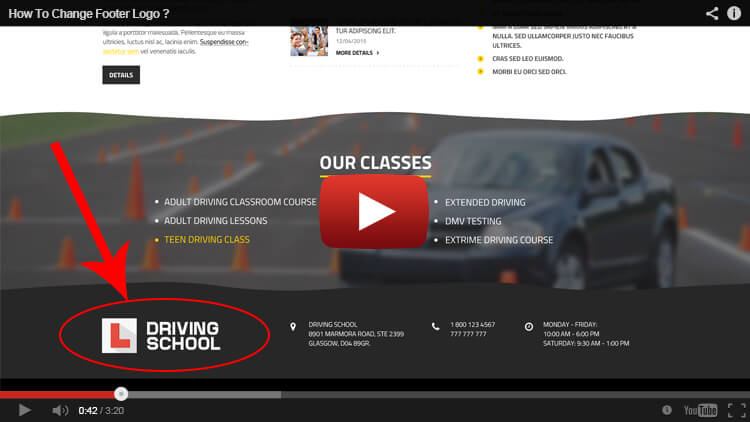 driving school wordpress installation