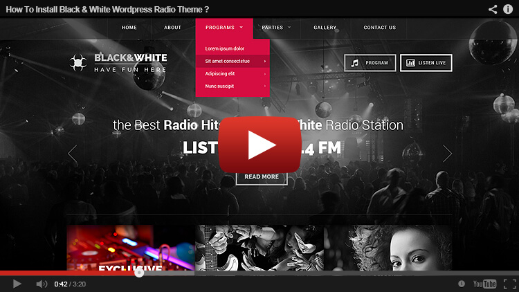 How to install Radio WordPress Theme