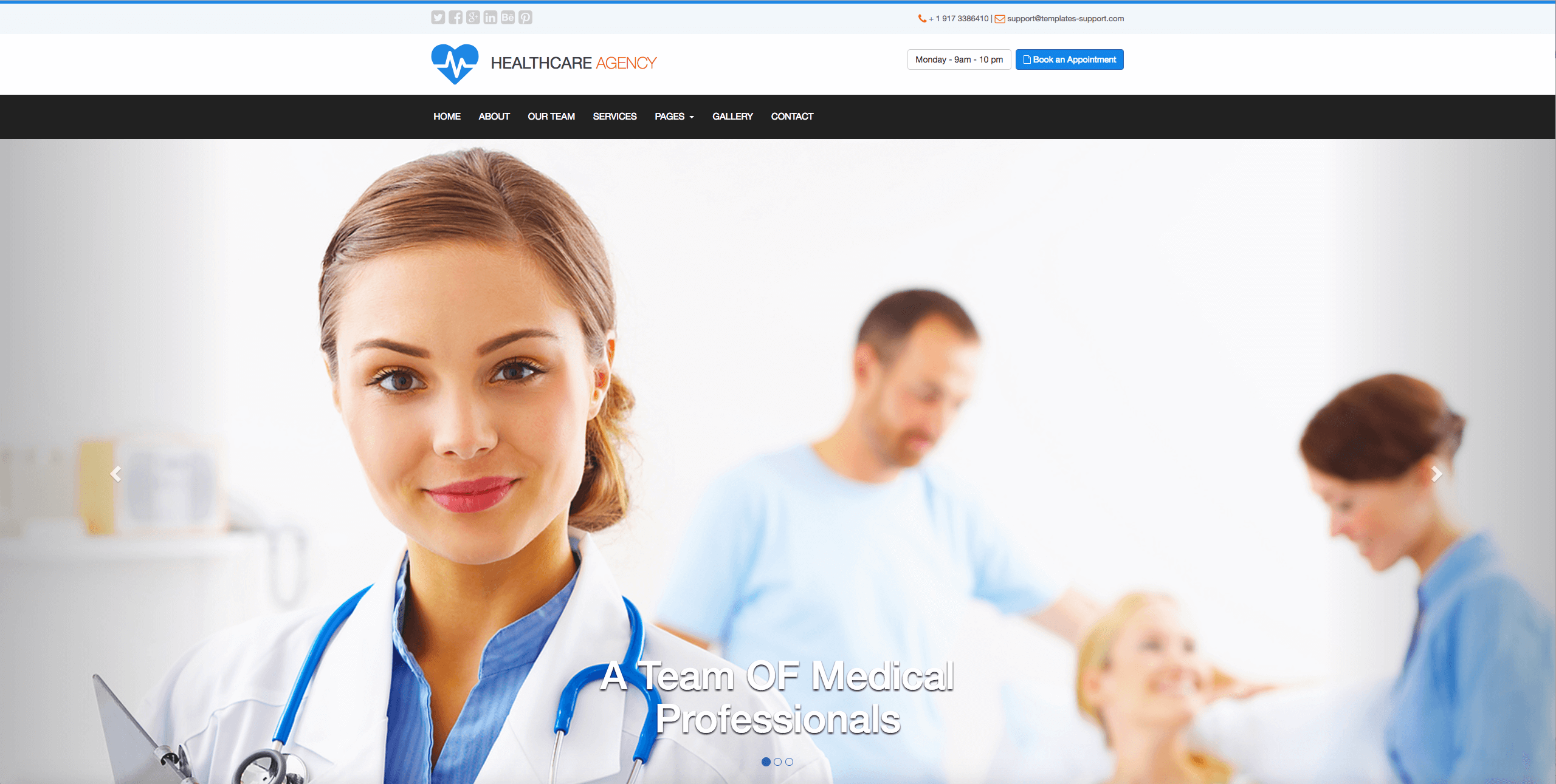 Medical Free Bootstrap Template