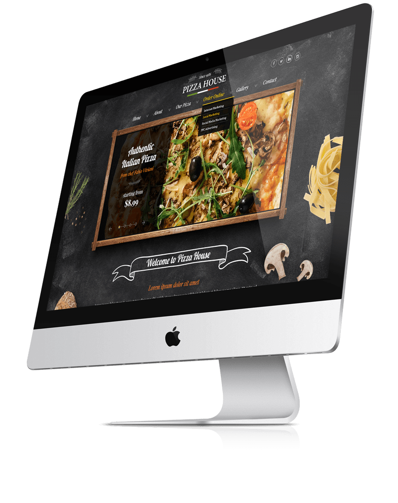 Pizza House Premium bootstrap theme