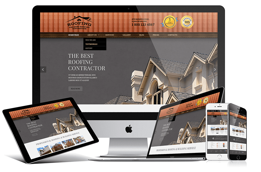 Roofing Responsive Design