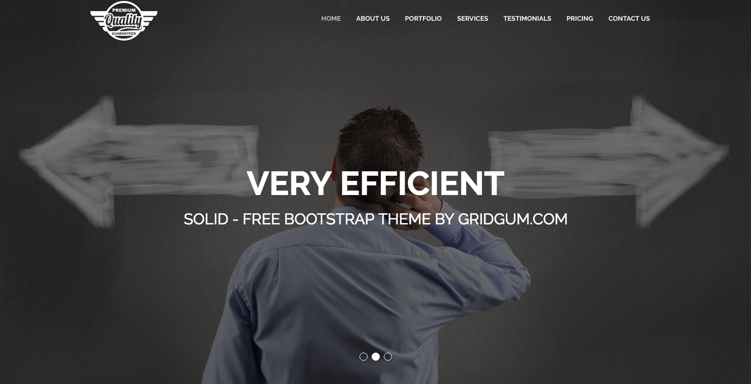 Solid free bootstrap theme