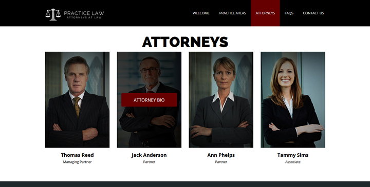Law firm website template