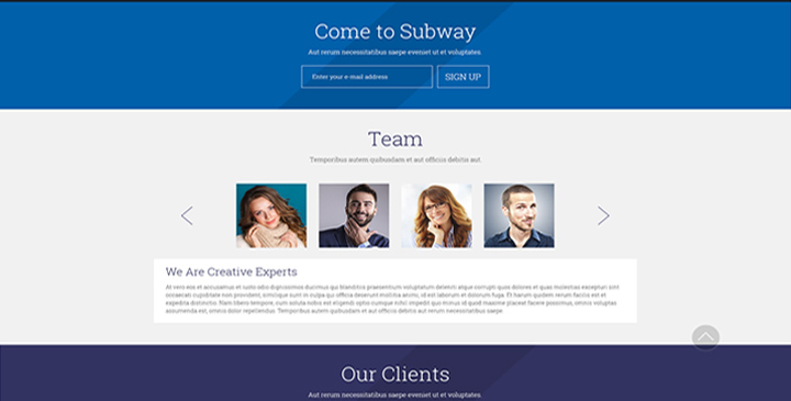 SUBWAY - HTML5 Website Template