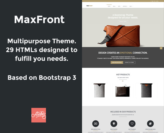 MaxFront - Multipurpose Bootstrap Theme
