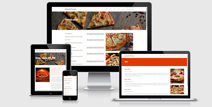 Pizzeria Bootstrap Template