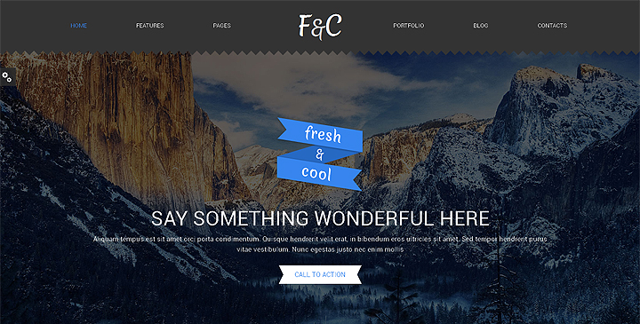 Fresh & Cool Bootstrap Template