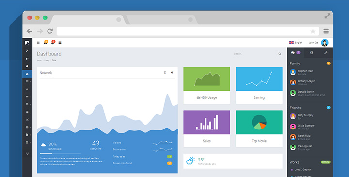 Nifty -  Admin Template