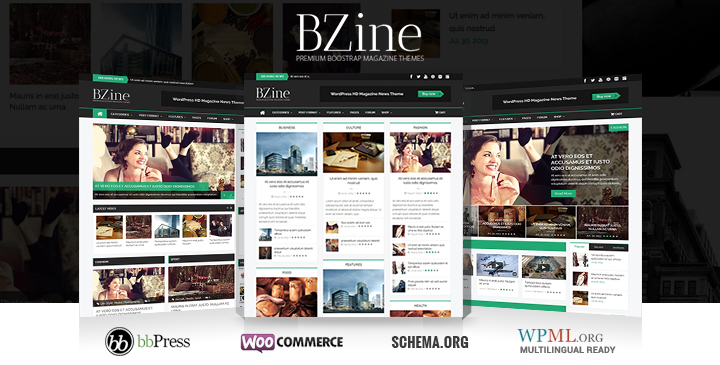 Bzine - WordPress HD Magazine Template