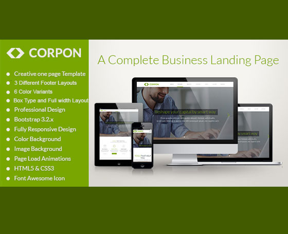 Corpon Responsive Business Landing Page Corpon Responsive Business Landing Page