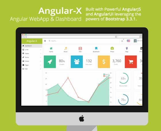 Angular X - Angular Dashboard & Admin