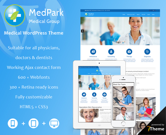 MedPark - Medical WordPress Theme