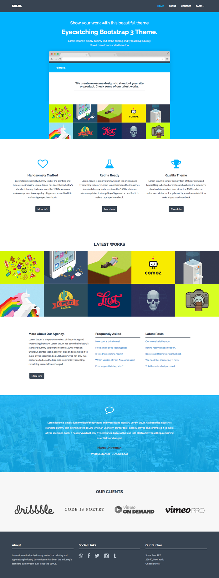 solid free bootstrap theme