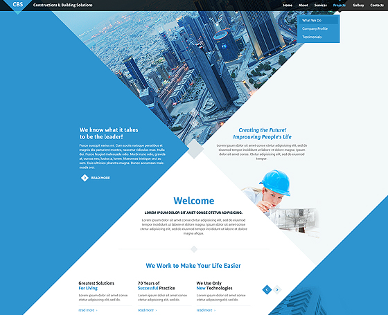 architecture website template