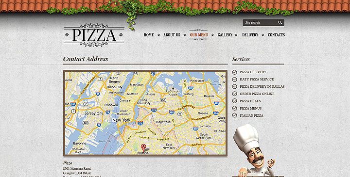 pizza site template