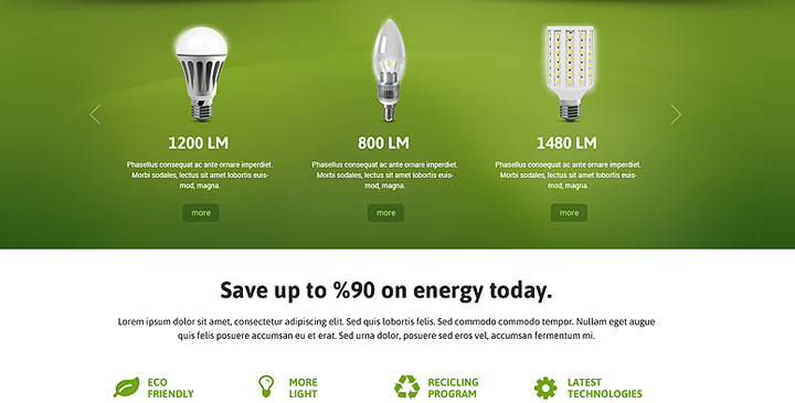Energy Saving - HTML Bootstrap Template