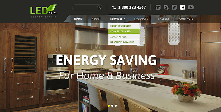 Energy Saving - Bootstrap Theme