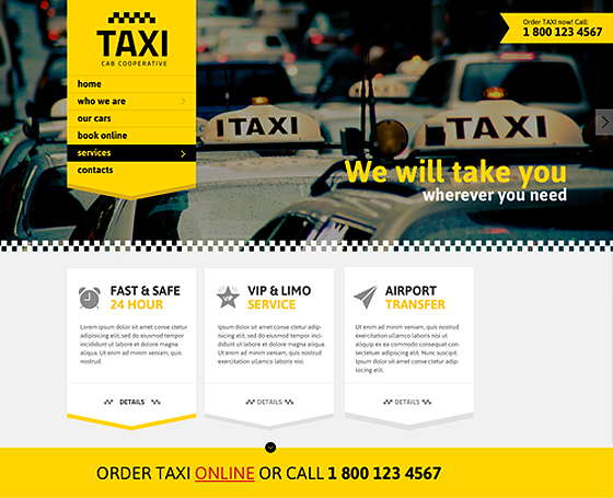 taxi template