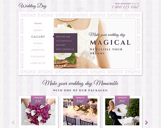 Wedding day - bootstrap responsive theme