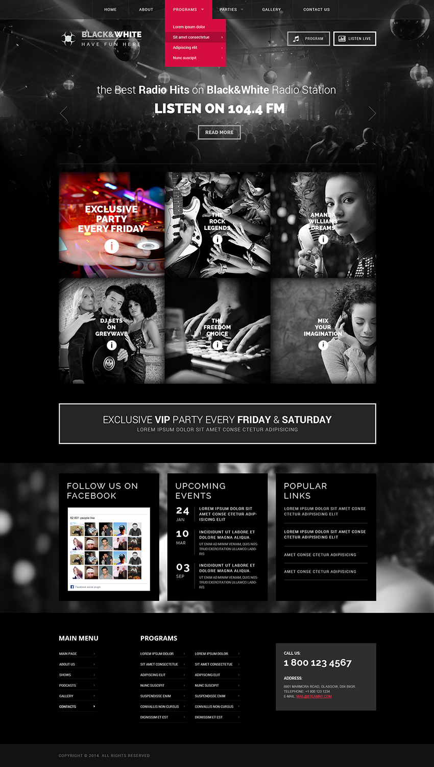 Online radio wordpress theme