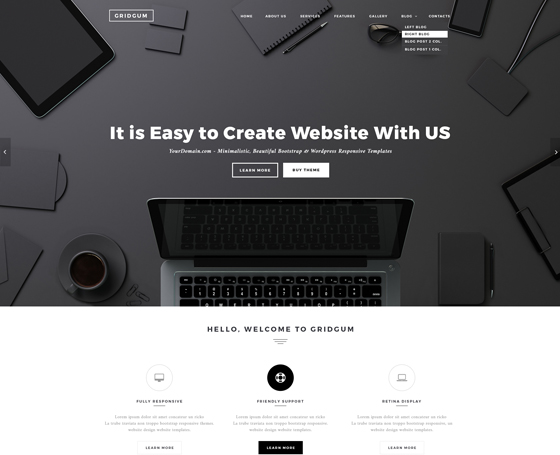 Black label bootstrap template