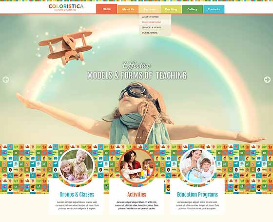 Kindergarten bootstrap responsive theme