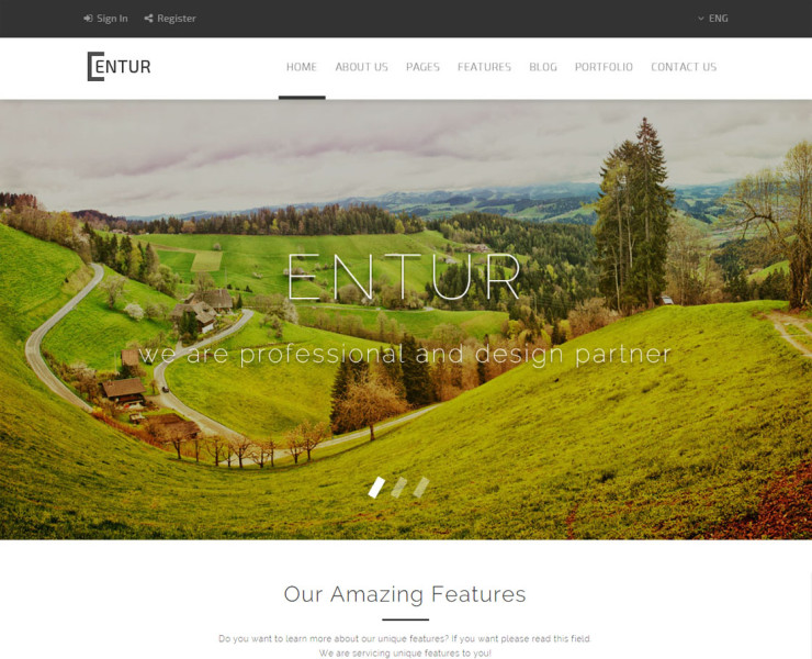 Entur - Multipurpose Bootstrap Template Entur - Multipurpose Bootstrap Template