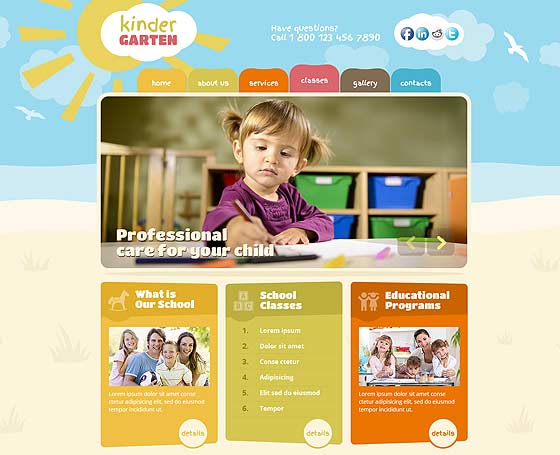 Kindergarten Wordpress theme