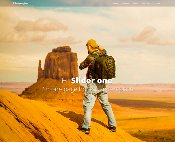 Photography - free bootstrap responsive theme