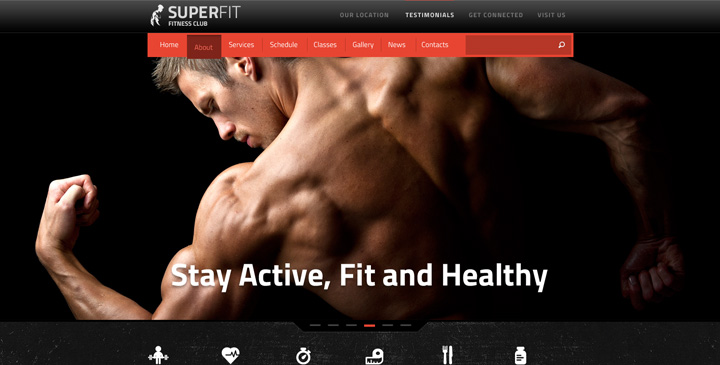SUPERFIT Fitness Club - Joomla responsive theme