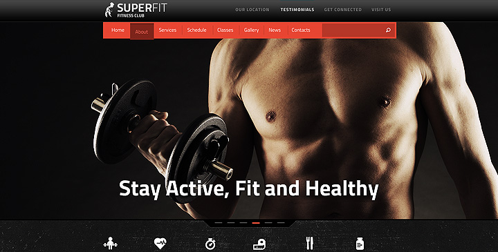 SUPERFIT Fitness Club - Joomla responsive template