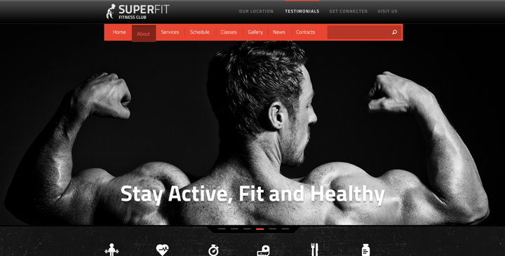 SUPERFIT Fitness Club - Joomla template