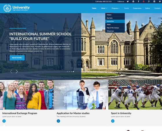 University - Joomla responsive template University - Joomla responsive template