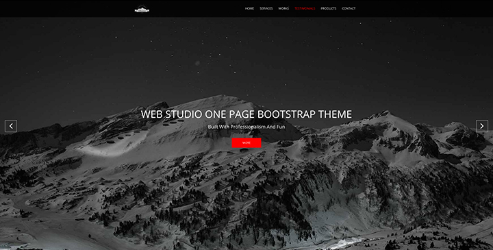 Web Studio - Free bootstrap theme