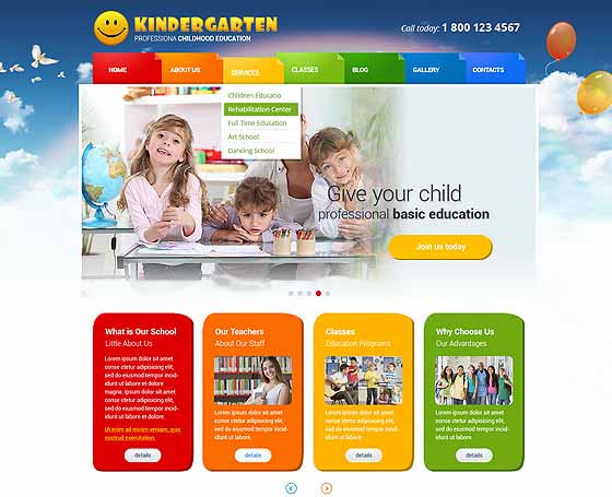 Preschool Wordpress theme