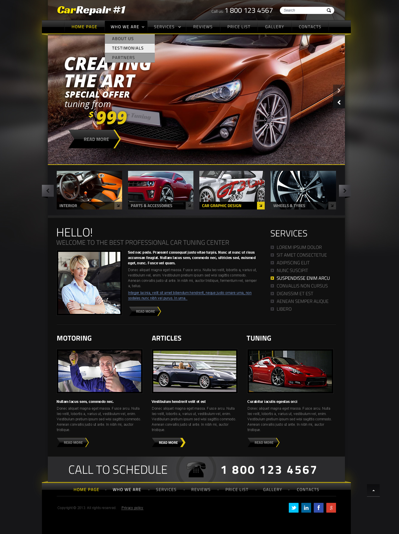 Auto Service Joomla template