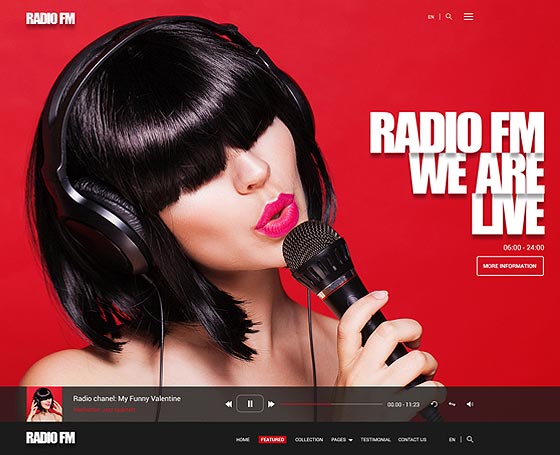 RADIO FM - Bootstrap responsive theme