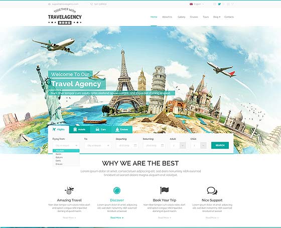 Travel Agency Bootstrap Template