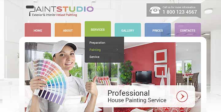 Painting company website template