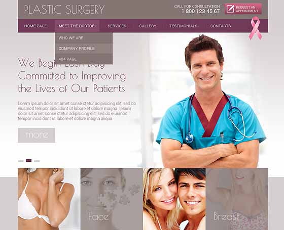 Plastic surgery bootstrap theme