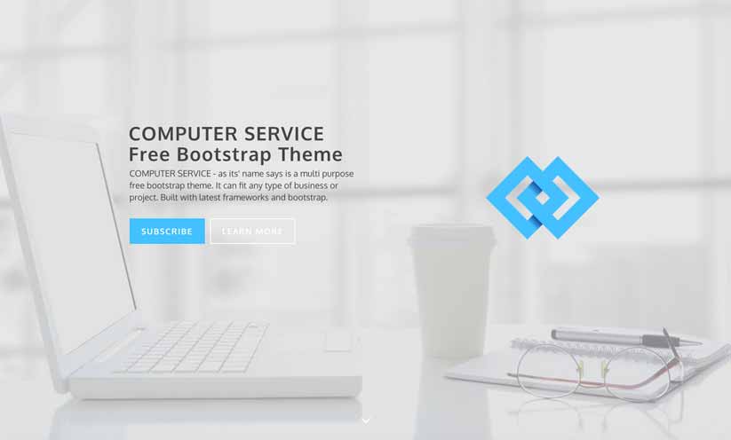 Computer Service free bootstrap theme